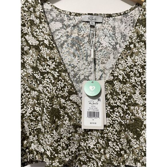 Rails Nyla Cutout Waist Dress Olive Vine Medium NEW - Picture 10 of 14